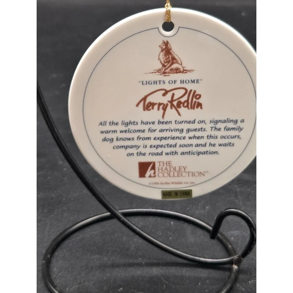 VINTAGE TERRY REDLIN LIGHTS OF HOME THE HADLEY COLLECTION CHRISTMAS ORNAMENT
